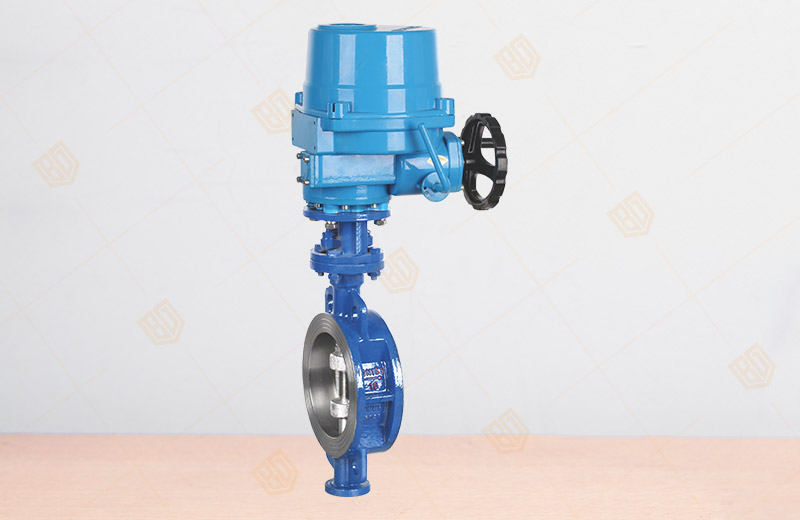 Electric wafer flange hard seal butterfly valve